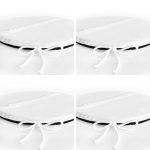 - RealHomes Yuvarlak Fermuarlı Sandalye Minderi - Realhomes  4'lü Neon Mandala Tasarım Dijital Baskılı Modern Yuvarlak Fermuarlı Sandalye Minderi Seti Realhomes