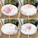 - RealHomes Yuvarlak Fermuarlı Sandalye Minderi - Realhomes 4'lü Beyaz Zemin Üzerinde Onedraw Çizimli Modern Yuvarlak Fermuarlı Sandalye Minderi Seti Realhomes