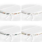 4'lü Renkli Zemin Üzerinde Onedraw Çizimli Modern Yuvarlak Fermuarlı Sandalye Minderi Seti Realhomes