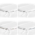 4'lü Renkli Zemin Üzerinde Onedraw Çizimli Bayan Silüeti Modern Yuvarlak Fermuarlı Sandalye Minderi Seti Realhomes