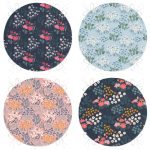 - RealHomes Yuvarlak Fermuarlı Sandalye Minderi - Realhomes  4'lü Renkli Zemin Üzerinde Çiçek Desenli Modern Yuvarlak Fermuarlı Sandalye Minderi Seti Realhomes