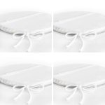 4'lü Renkli Zemin Üzerinde Onedraw Çizimli Modern Yuvarlak Fermuarlı Sandalye Minderi Seti Realhomes