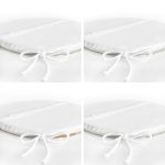 4'lü Renkli Zemin Üzerinde Onedraw Çizimli Modern Yuvarlak Fermuarlı Sandalye Minderi Seti Realhomes