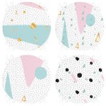 - RealHomes Yuvarlak Fermuarlı Sandalye Minderi - Realhomes 4'lü Beyaz Zemin Üzerinde Siyah Puantiyeli Modern Yuvarlak Fermuarlı Sandalye Minderi Seti Realhomes