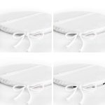 - RealHomes Yuvarlak Fermuarlı Sandalye Minderi - Realhomes 4'lü Beyaz Zemin Üzerinde Siyah Puantiyeli Modern Yuvarlak Fermuarlı Sandalye Minderi Seti Realhomes