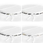 - RealHomes Yuvarlak Fermuarlı Sandalye Minderi - Realhomes  4'lü Siyah Zemin Üzerinde Gold Detaylı Yaprak Desenli Modern Yuvarlak Fermuarlı Sandalye Minderi Seti Realhomes