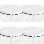 4'lü Renkli Zemin Üzerinde Gold Detaylı Yaprak Desenli Modern Yuvarlak Fermuarlı Sandalye Minderi Seti Realhomes