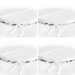 4'lü Ekose Desenli Çam Ağacı Motifli Yılbaşı Konsept Modern Yuvarlak Fermuarlı Sandalye Minderi Seti Realhomes