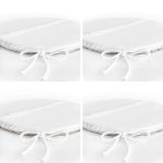 - RealHomes Yuvarlak Fermuarlı Sandalye Minderi - Realhomes  4'lü Renkli Zemin Üzerinde Çiçek Desenli Modern Yuvarlak Fermuarlı Sandalye Minderi Seti Realhomes