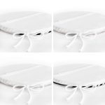 - RealHomes Yuvarlak Fermuarlı Sandalye Minderi - Realhomes  4'lü Beyaz Zemin Üzerinde Gold Detaylı Geometrik Desenli Modern Yuvarlak Fermuarlı Sandalye Minderi Seti Realhomes