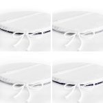 - RealHomes Yuvarlak Fermuarlı Sandalye Minderi - Realhomes 4'lü Renkli Zemin Üzerinde Denizci Desenli Modern Yuvarlak Fermuarlı Sandalye Minderi Seti Realhomes