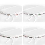 4'lü Renkli Zemin Üzerinde Kaktüs Desenli Modern Yuvarlak Fermuarlı Sandalye Minderi Seti Realhomes