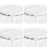 4'lü Renkli Zemin Yaprak Desenli Modern Yuvarlak Fermuarlı Sandalye Minderi Seti Realhomes