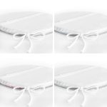 - RealHomes Yuvarlak Fermuarlı Sandalye Minderi - Realhomes  4'lü Renkli Zemin Üzerinde Yaprak Desenli Modern Yuvarlak Fermuarlı Sandalye Minderi Seti Realhomes