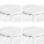 - RealHomes Yuvarlak Fermuarlı Sandalye Minderi - Realhomes  4'lü Renkli Zemin Üzerinde Gold Detaylı Geometrik Çizimli Modern Yuvarlak Fermuarlı Sandalye Minderi Seti Realhomes