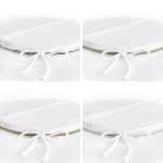 4'lü Sevgililer Günü Konseptli Özel Tasarım Modern Kombin Yuvarlak Fermuarlı Sandalye Minderi Seti Realhomes