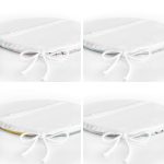 4'lü Düz Ve Yatay Çizgiler Üzerinde Sulu Boya Tasarımlı Modern Yuvarlak Fermuarlı Sandalye Minderi Seti Realhomes