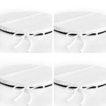 4'lü Sevgililer Günü Konseptli Özel Tasarım Modern Kombin Yuvarlak Fermuarlı Sandalye Minderi Seti Realhomes