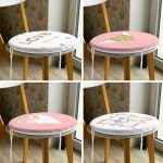 - RealHomes Yuvarlak Fermuarlı Sandalye Minderi - Realhomes  4'lü Sevgililer Günü Konseptli Özel Tasarım Modern Kombin Yuvarlak Fermuarlı Sandalye Minderi Seti Realhomes