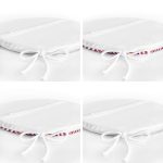 4'lü Sevgililer Günü Konseptli Özel Tasarım Modern Kombin Yuvarlak Fermuarlı Sandalye Minderi Seti Realhomes