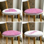 - RealHomes Yuvarlak Fermuarlı Sandalye Minderi - Realhomes  4'lü Sevgililer Günü Konseptli Özel Tasarım Modern Kombin Yuvarlak Fermuarlı Sandalye Minderi Seti Realhomes