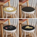 - RealHomes Yuvarlak Fermuarlı Sandalye Minderi - Realhomes  4'lü Sevgililer Günü Konseptli Özel Tasarım Modern Kombin Yuvarlak Fermuarlı Sandalye Minderi Seti Realhomes