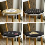 - RealHomes Yuvarlak Fermuarlı Sandalye Minderi - Realhomes  4'lü Sevgililer Günü Konseptli Özel Tasarım Modern Kombin Yuvarlak Fermuarlı Sandalye Minderi Seti Realhomes