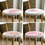 - RealHomes Yuvarlak Fermuarlı Sandalye Minderi - Realhomes  4'lü Sevgililer Günü Konseptli Özel Tasarım Modern Kombin Yuvarlak Fermuarlı Sandalye Minderi Seti Realhomes