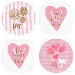 - RealHomes Yuvarlak Fermuarlı Sandalye Minderi - Realhomes  4'lü Sevgililer Günü Konseptli Özel Tasarım Modern Kombin Yuvarlak Fermuarlı Sandalye Minderi Seti Realhomes