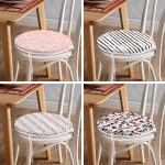 4'lü Sevgililer Günü Konseptli Özel Tasarım Modern Kombin Yuvarlak Fermuarlı Sandalye Minderi Seti Realhomes