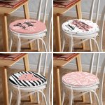 - RealHomes Yuvarlak Fermuarlı Sandalye Minderi - Realhomes  4'lü Sevgililer Günü Konseptli Özel Tasarım Modern Kombin Yuvarlak Fermuarlı Sandalye Minderi Seti Realhomes