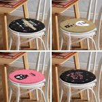 - RealHomes Yuvarlak Fermuarlı Sandalye Minderi - Realhomes  4'lü Sevgililer Günü Konseptli Özel Tasarım Modern Kombin Yuvarlak Fermuarlı Sandalye Minderi Seti Realhomes