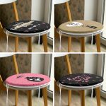 - RealHomes Yuvarlak Fermuarlı Sandalye Minderi - Realhomes  4'lü Sevgililer Günü Konseptli Özel Tasarım Modern Kombin Yuvarlak Fermuarlı Sandalye Minderi Seti Realhomes