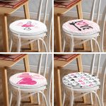 - RealHomes Yuvarlak Fermuarlı Sandalye Minderi - Realhomes  4'lü Sevgililer Günü Konseptli Özel Tasarım Modern Kombin Yuvarlak Fermuarlı Sandalye Minderi Seti Realhomes