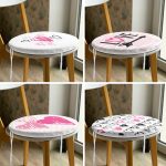 - RealHomes Yuvarlak Fermuarlı Sandalye Minderi - Realhomes  4'lü Sevgililer Günü Konseptli Özel Tasarım Modern Kombin Yuvarlak Fermuarlı Sandalye Minderi Seti Realhomes