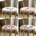 - RealHomes Yuvarlak Fermuarlı Sandalye Minderi - Realhomes  4'lü Sevgililer Günü Konseptli Özel Tasarım Modern Kombin Yuvarlak Fermuarlı Sandalye Minderi Seti Realhomes