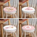 - RealHomes Yuvarlak Fermuarlı Sandalye Minderi - Realhomes  4'lü Sevgililer Günü Konseptli Özel Tasarım Modern Kombin Yuvarlak Fermuarlı Sandalye Minderi Seti Realhomes