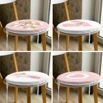 - RealHomes Yuvarlak Fermuarlı Sandalye Minderi - Realhomes  4'lü Sevgililer Günü Konseptli Özel Tasarım Modern Kombin Yuvarlak Fermuarlı Sandalye Minderi Seti Realhomes