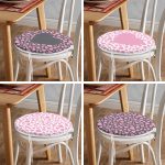 - RealHomes Yuvarlak Fermuarlı Sandalye Minderi - Realhomes 4'lü Sevgililer Günü Konseptli Özel Tasarım Modern Kombin Yuvarlak Fermuarlı Sandalye Minderi Seti Realhomes