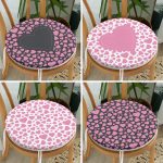 - RealHomes Yuvarlak Fermuarlı Sandalye Minderi - Realhomes 4'lü Sevgililer Günü Konseptli Özel Tasarım Modern Kombin Yuvarlak Fermuarlı Sandalye Minderi Seti Realhomes