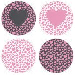 - RealHomes Yuvarlak Fermuarlı Sandalye Minderi - Realhomes 4'lü Sevgililer Günü Konseptli Özel Tasarım Modern Kombin Yuvarlak Fermuarlı Sandalye Minderi Seti Realhomes