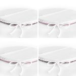 4'lü Sevgililer Günü Konseptli Özel Tasarım Modern Kombin Yuvarlak Fermuarlı Sandalye Minderi Seti Realhomes