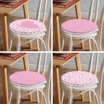 - RealHomes Yuvarlak Fermuarlı Sandalye Minderi - Realhomes  4'lü Sevgililer Günü Konseptli Özel Tasarım Modern Kombin Yuvarlak Fermuarlı Sandalye Minderi Seti Realhomes