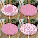 - RealHomes Yuvarlak Fermuarlı Sandalye Minderi - Realhomes  4'lü Sevgililer Günü Konseptli Özel Tasarım Modern Kombin Yuvarlak Fermuarlı Sandalye Minderi Seti Realhomes