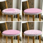 - RealHomes Yuvarlak Fermuarlı Sandalye Minderi - Realhomes  4'lü Sevgililer Günü Konseptli Özel Tasarım Modern Kombin Yuvarlak Fermuarlı Sandalye Minderi Seti Realhomes