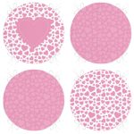 - RealHomes Yuvarlak Fermuarlı Sandalye Minderi - Realhomes  4'lü Sevgililer Günü Konseptli Özel Tasarım Modern Kombin Yuvarlak Fermuarlı Sandalye Minderi Seti Realhomes