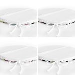 - RealHomes Yuvarlak Fermuarlı Sandalye Minderi - Realhomes  4'lü Renkli Puantiye Motifli Dijital Baskılı Modern Yuvarlak Fermuarlı Sandalye Minderi Seti Realhomes