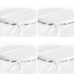 4'lü Puantiye ve Fırça Darbeli Konseptli Yuvarlak Fermuarlı Sandalye Minderi Seti Realhomes