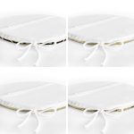 4'lü Özel Gold Tasarımlı Dijital Baskılı Modern Yuvarlak Fermuarlı Sandalye Minderi Seti Realhomes