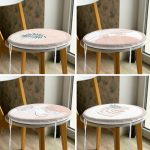 4'lü Bohem Tasarımlı Dijital Baskılı Yuvarlak Fermuarlı Sandalye Minderi Seti Realhomes